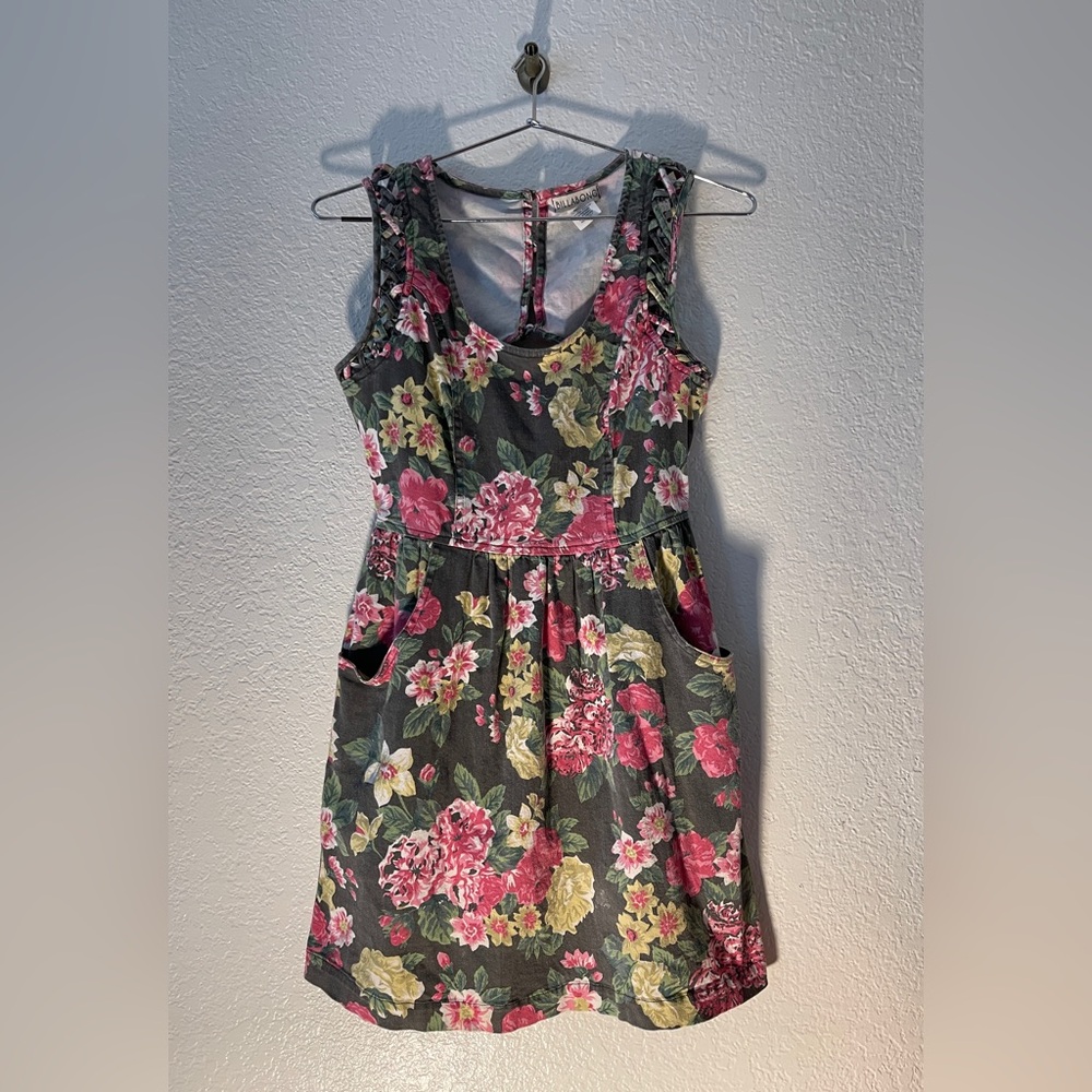 Billabong Floral Dress - Pink and Green
